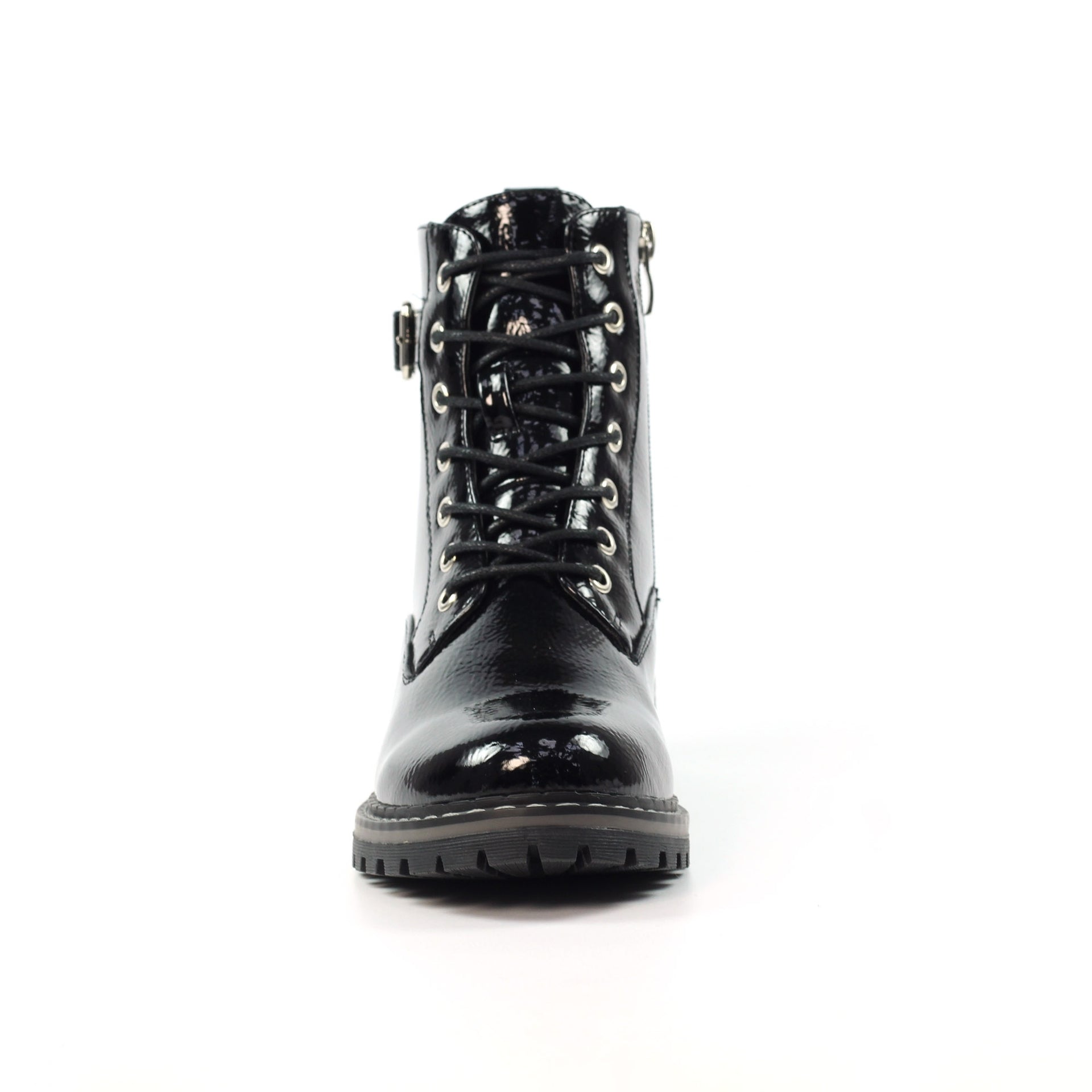 Parlour Black Patent Ankle Boot