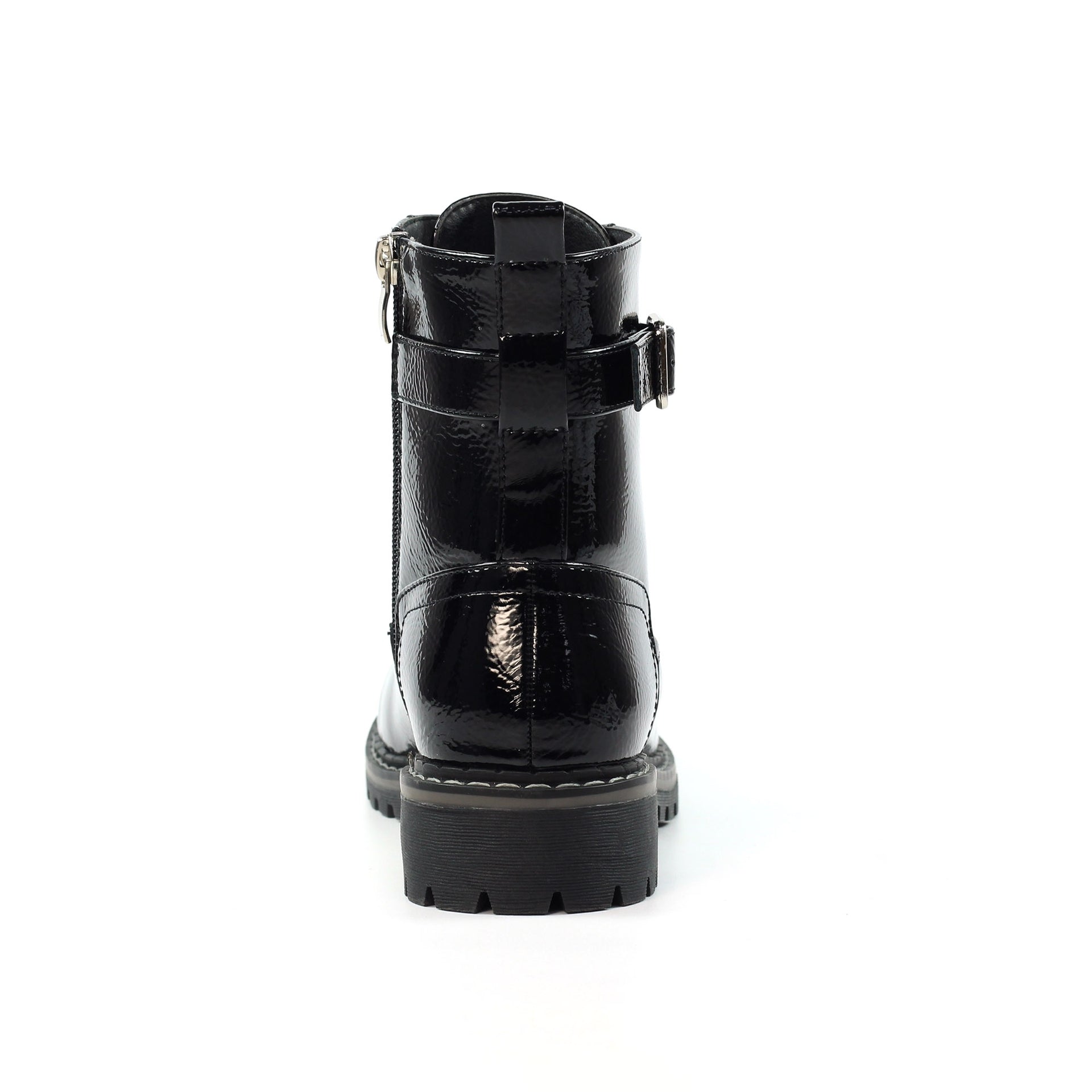 Parlour Black Patent Ankle Boot