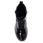 Parlour Black Patent Ankle Boot