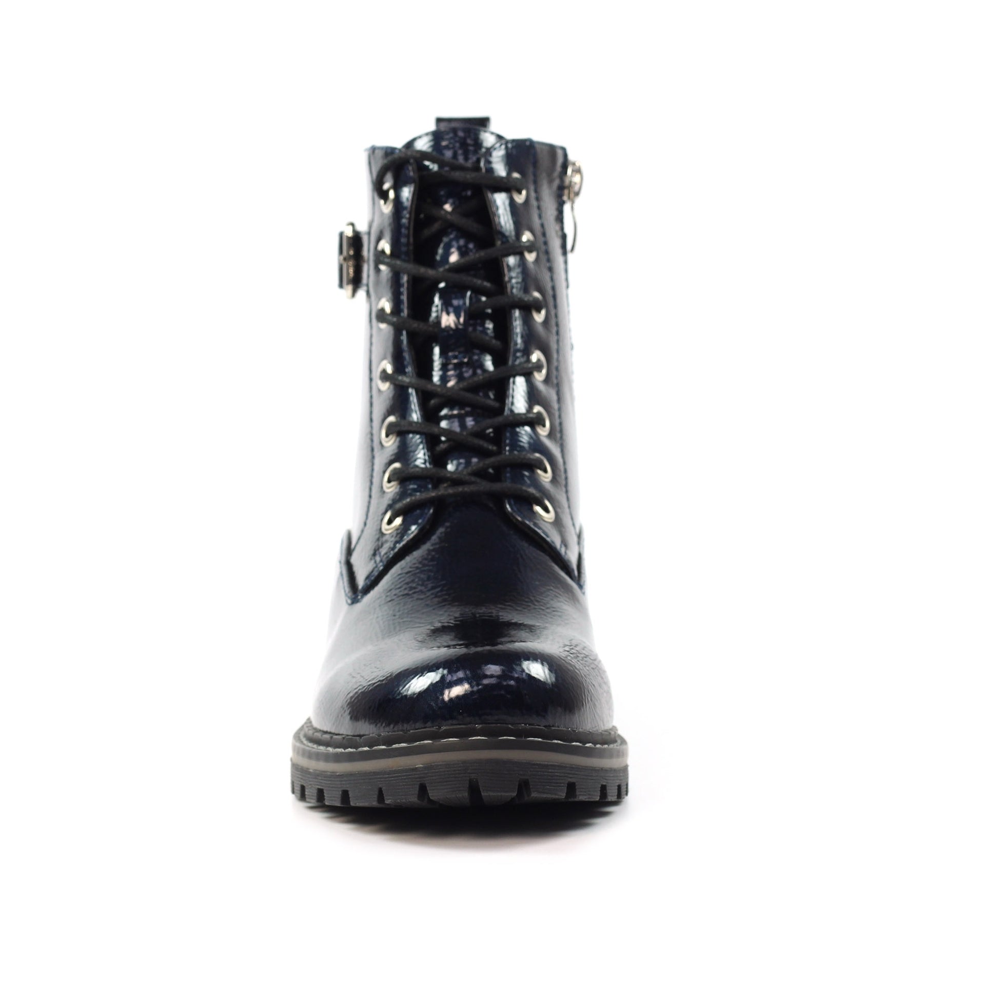 Parlour Navy Patent Ankle Boot