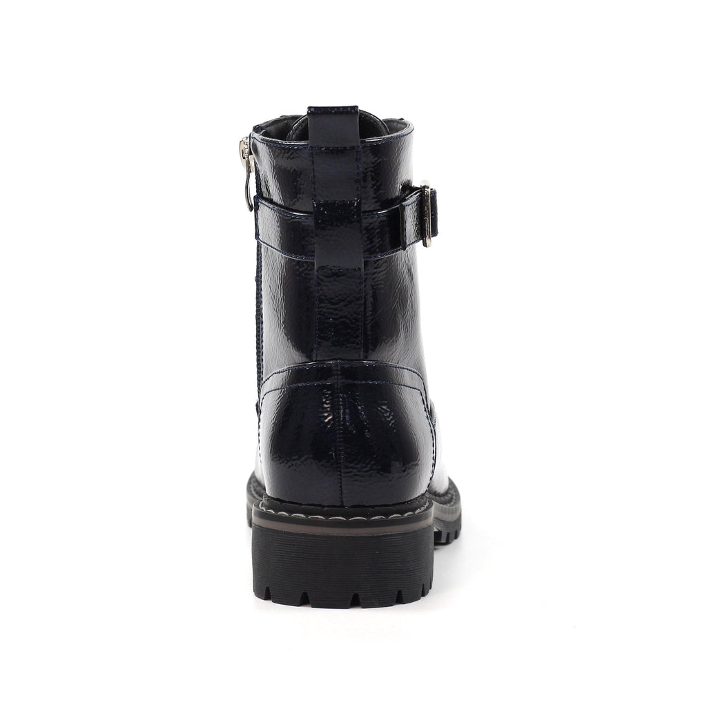 Parlour Navy Patent Ankle Boot