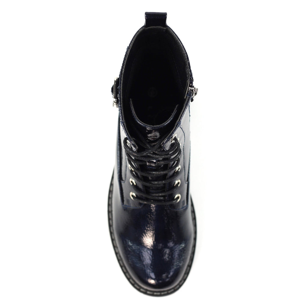 Parlour Navy Patent Ankle Boot