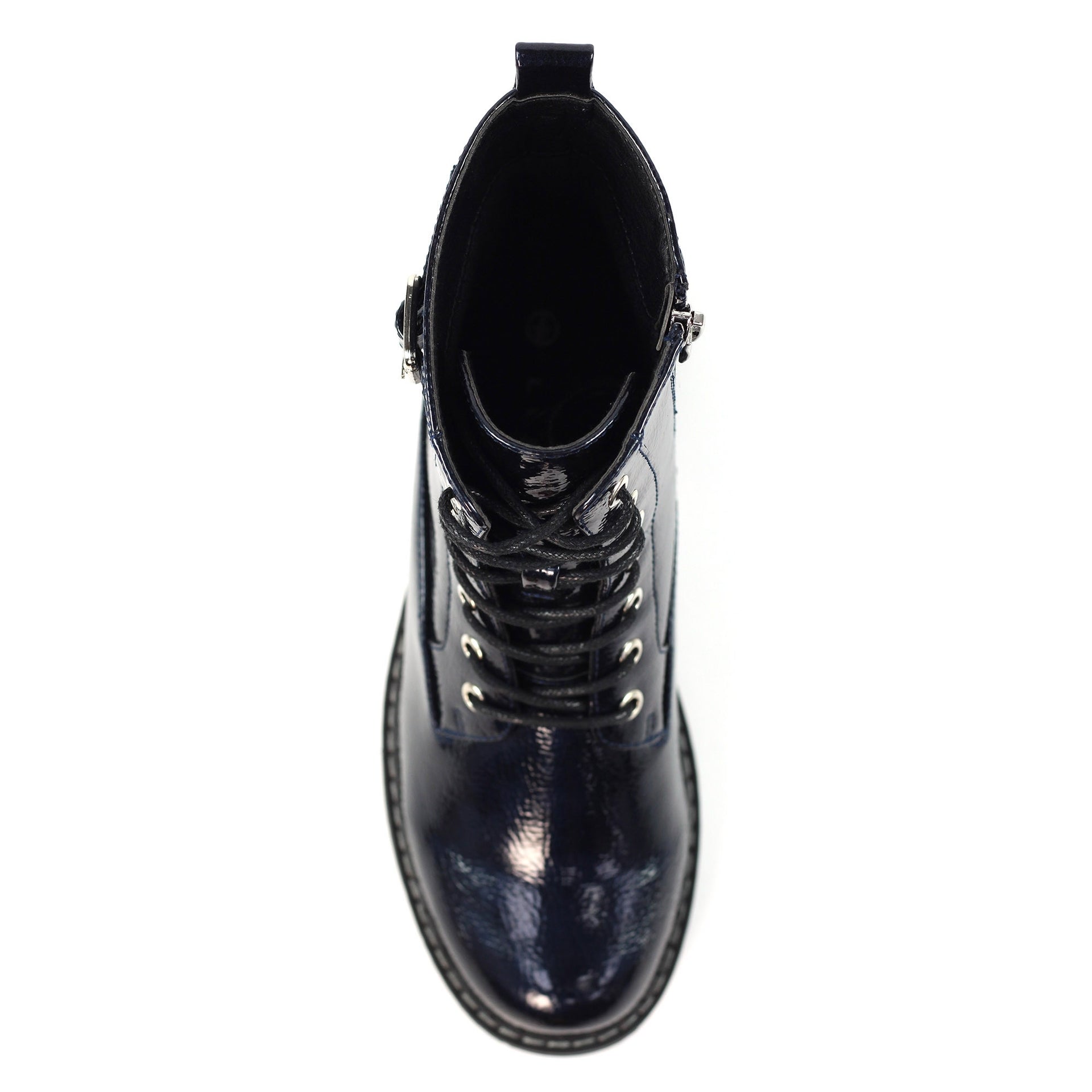 Parlour Navy Patent Ankle Boot
