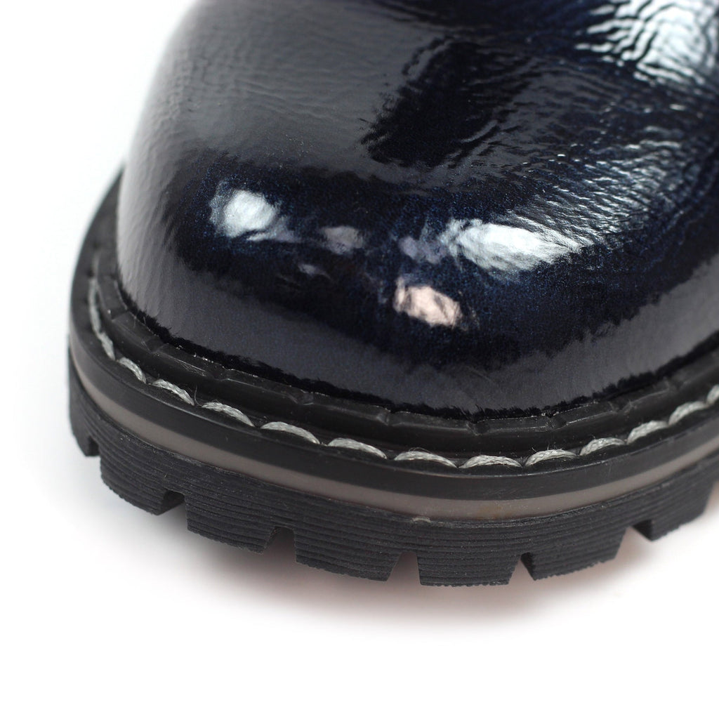 Parlour Navy Patent Ankle Boot