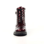 Parlour Burgundy Patent Ankle Boot