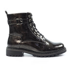 Parlour Grey Patent Ankle Boot