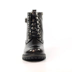 Parlour Grey Patent Ankle Boot