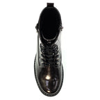 Parlour Grey Patent Ankle Boot