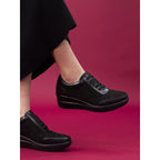 Muriel Black Wedge Trainer