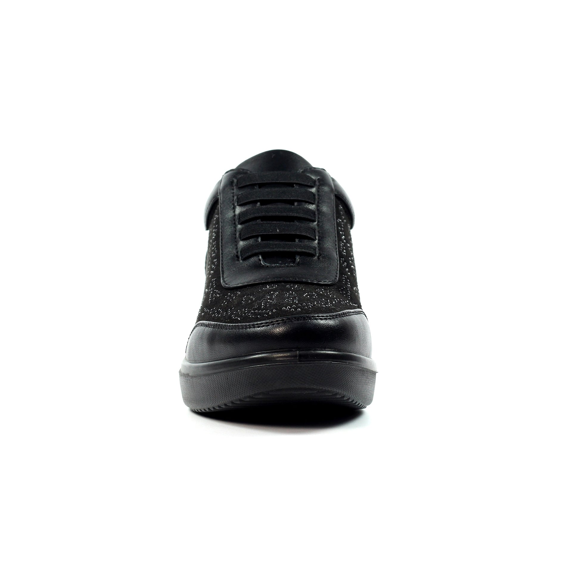 Muriel Black Wedge Trainer