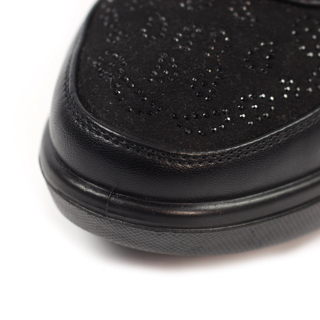 Muriel Black Wedge Trainer