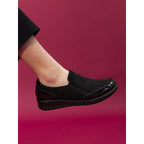 Hattie Black Wedge Shoe