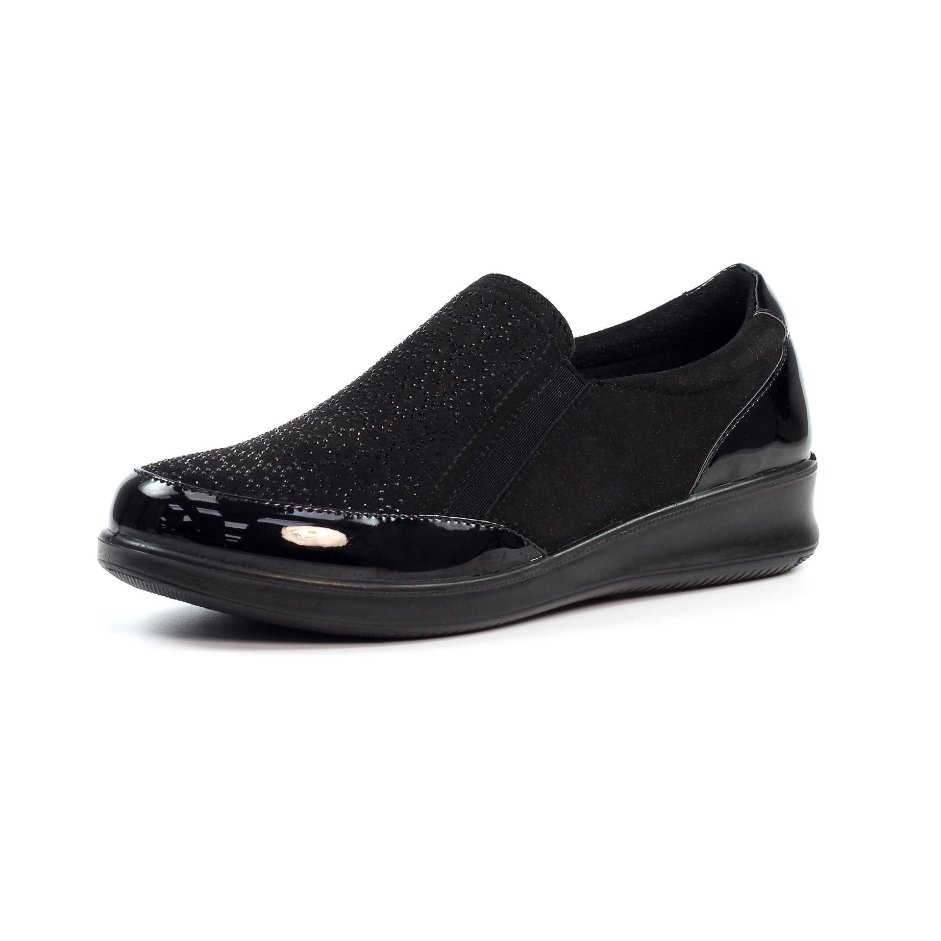 Hattie Black Wedge Shoe