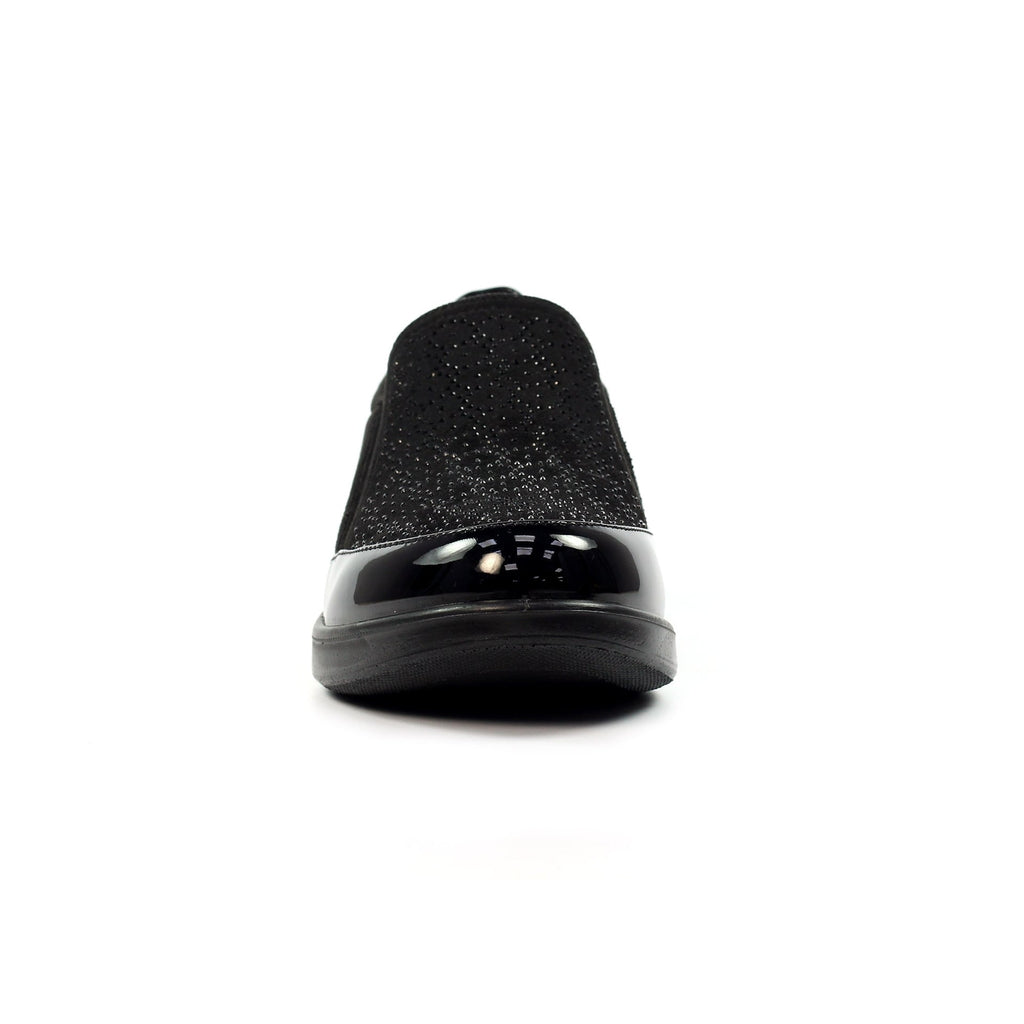 Hattie Black Wedge Shoe