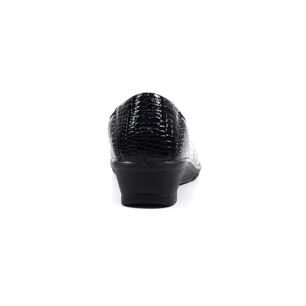 Winnie Black Wedge Shoe