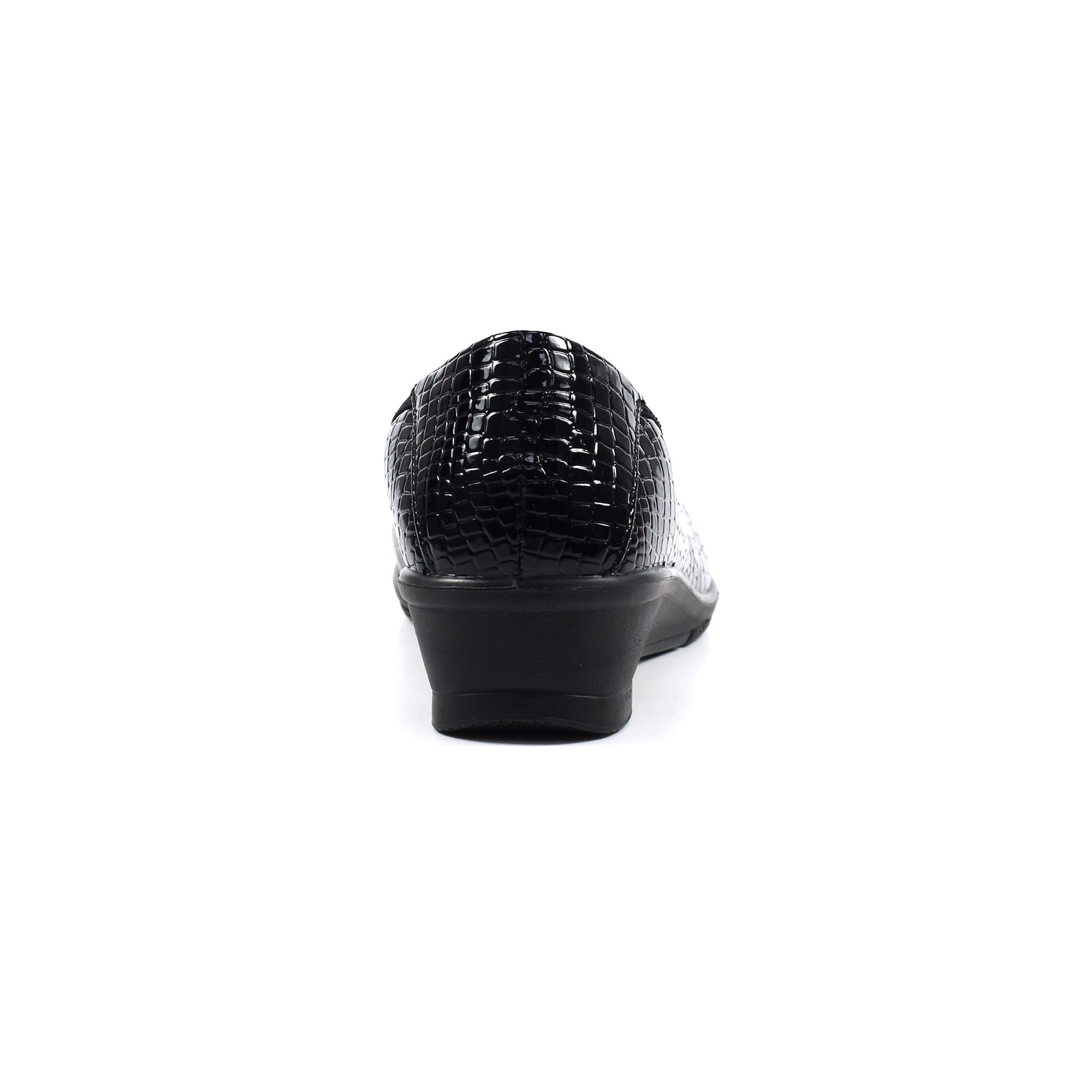 Winnie Black Wedge Shoe