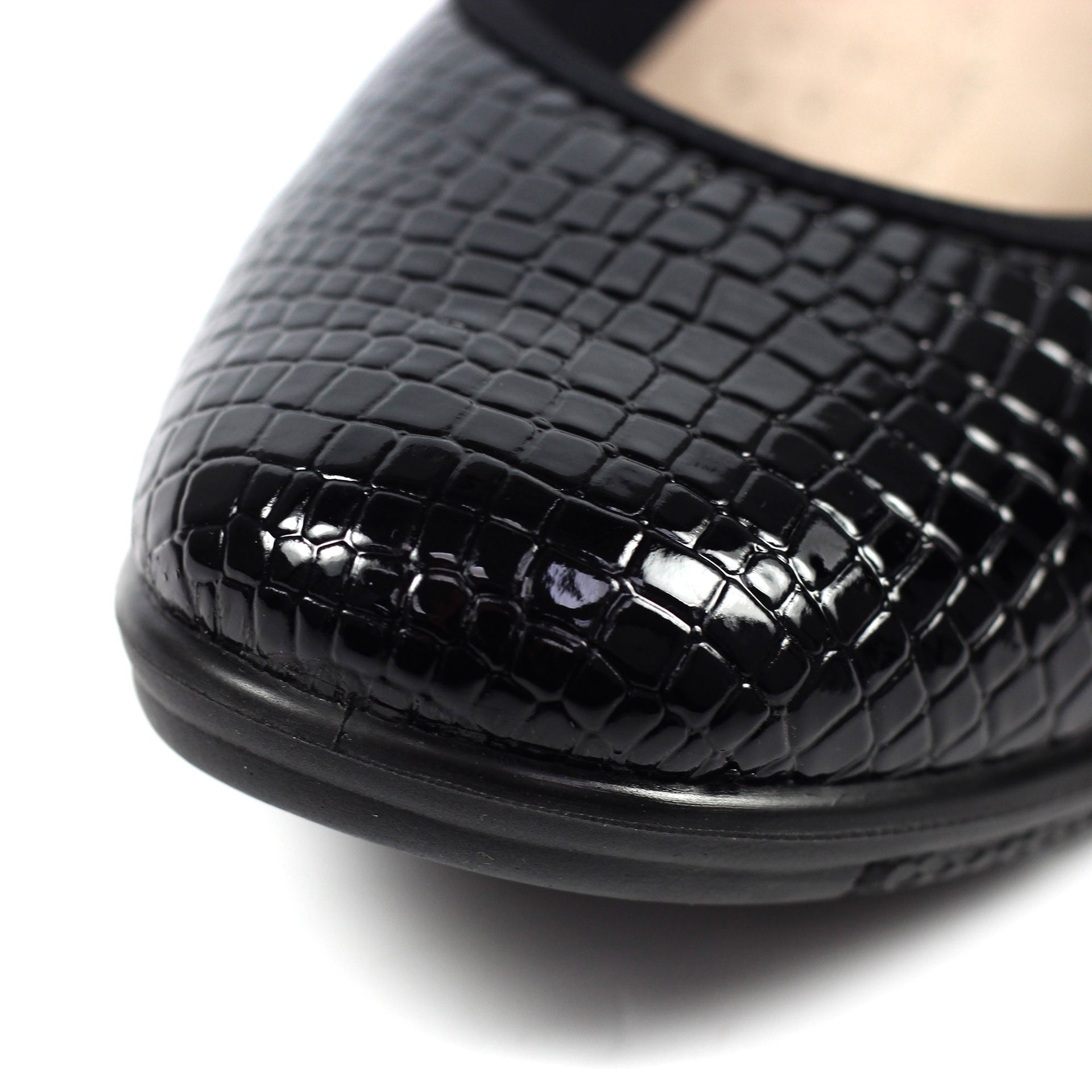 Winnie Black Wedge Shoe