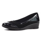 Marian Black Wedge Shoe