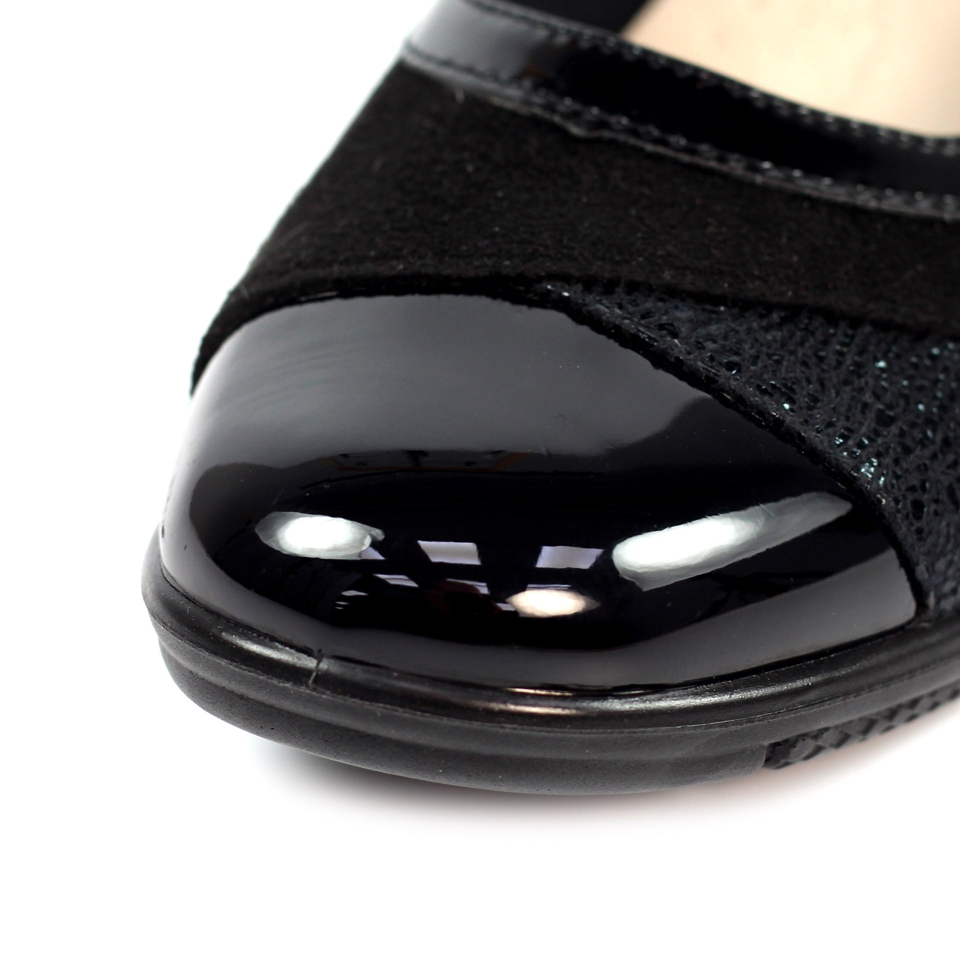 Marian Black Wedge Shoe