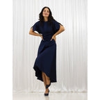 Alisha Navy Gemstone Kitten Heel