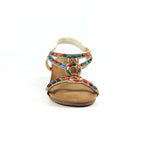 Epsom White Wedge Sandal