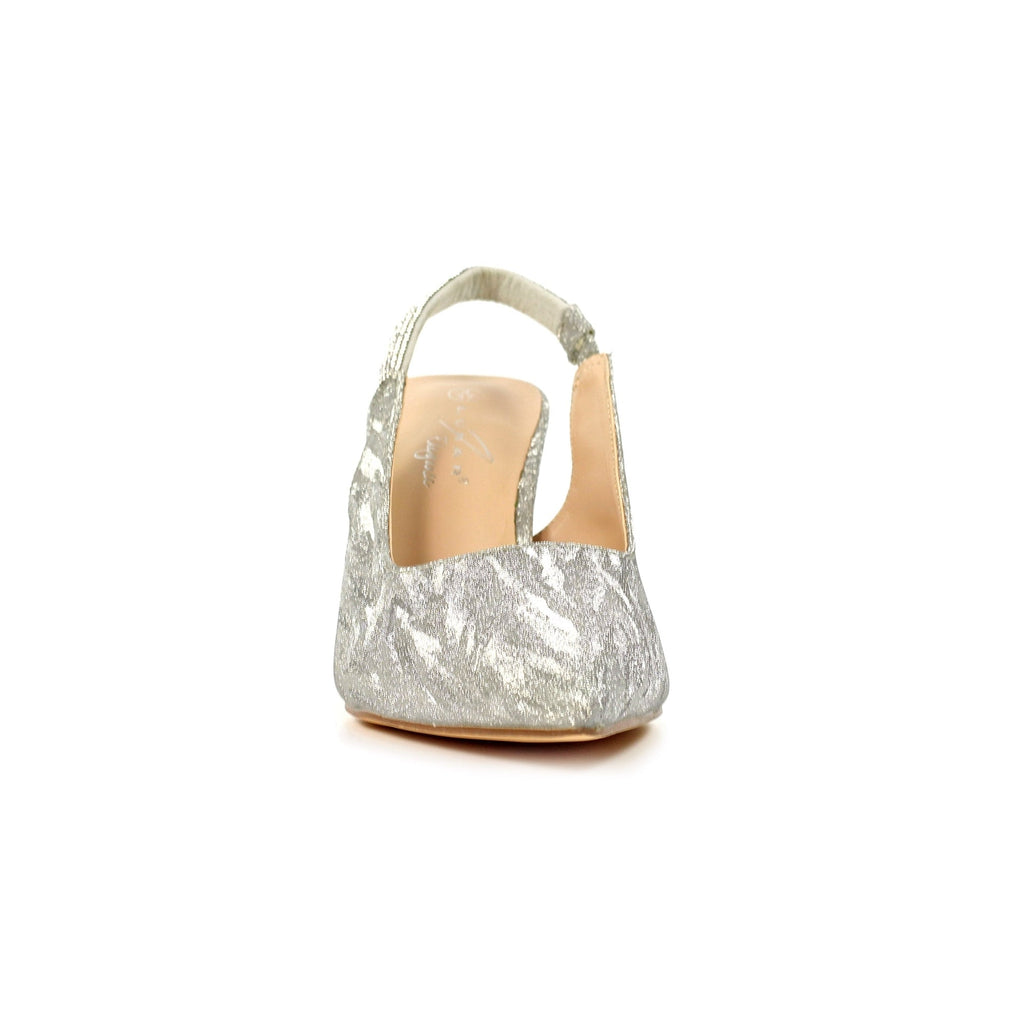 Janine Silver Slingback Heel