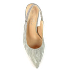 Janine Silver Slingback Heel