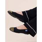 Jessie Black Leopard Pump Slipper