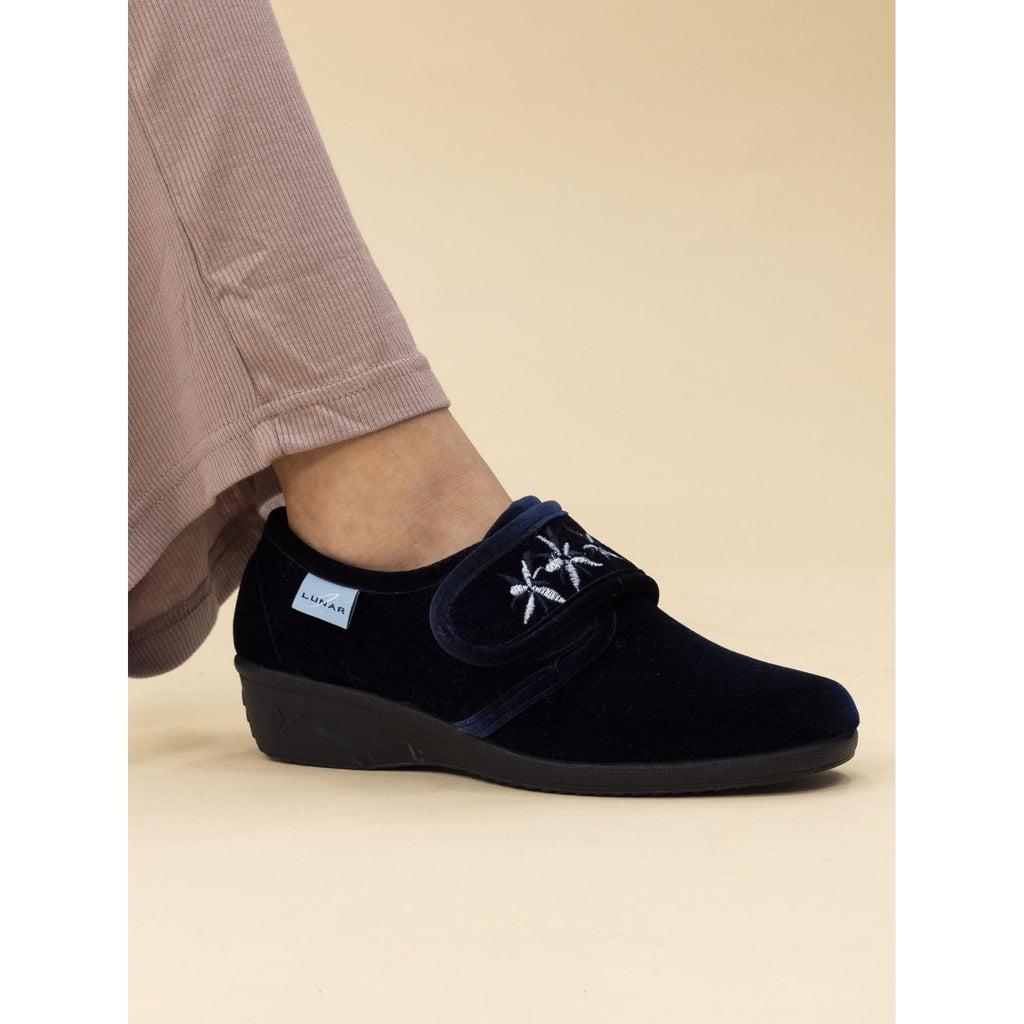 Paula II Navy Slipper