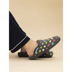 Montreal Grey Mule Slipper