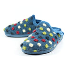 Montreal Mid Blue Mule Slipper