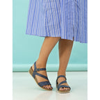 Cluster Navy Sandal