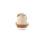 Evie Cream Leather Plimsoll