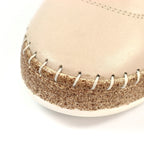 Evie Cream Leather Plimsoll
