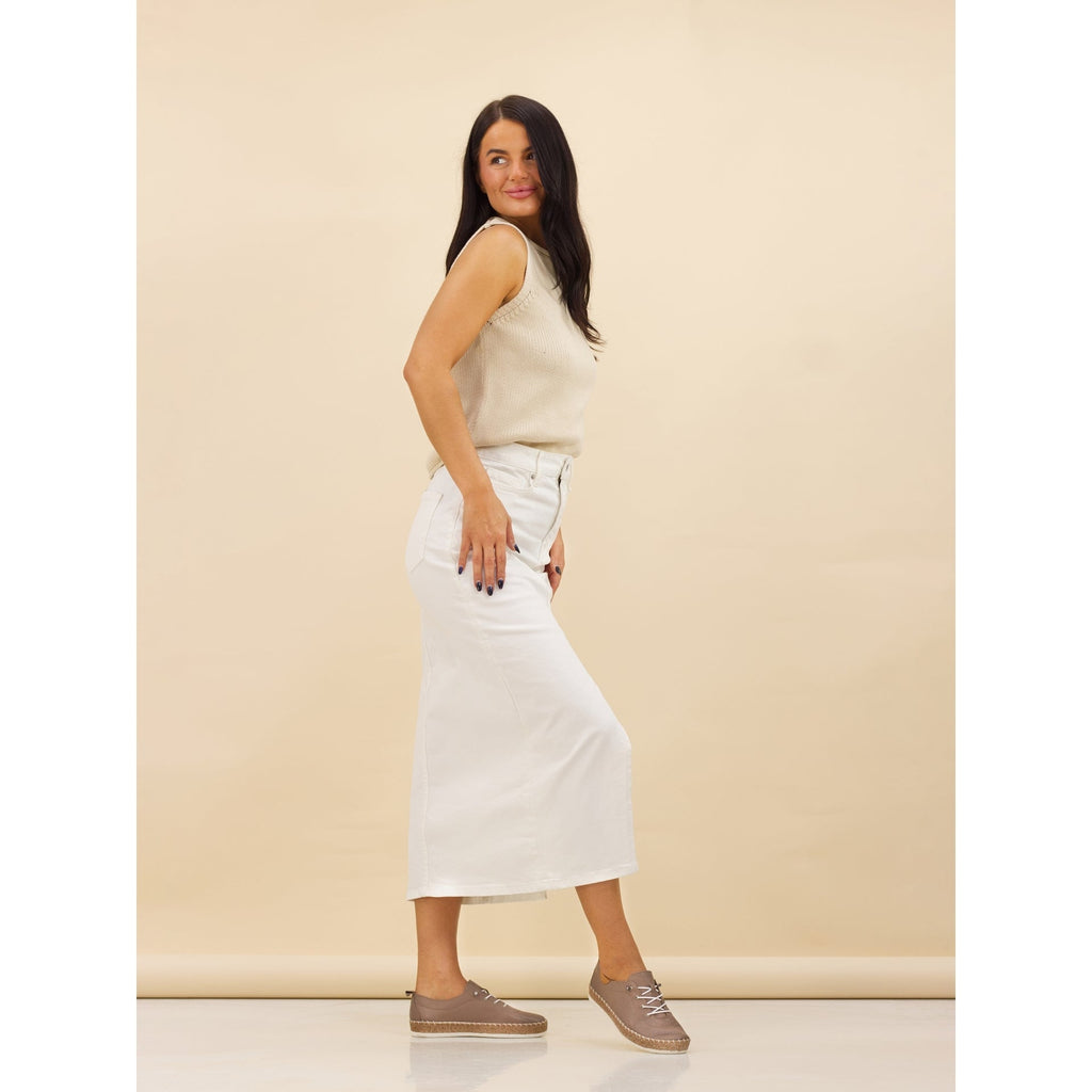 Evie Taupe Leather Plimsoll