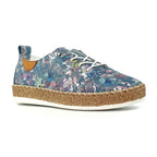 Iva Blue Leather Plimsoll