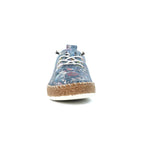 Iva Blue Leather Plimsoll