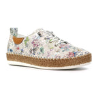 Iva White Leather Plimsoll