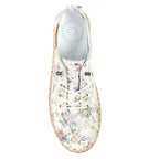 Iva White Leather Plimsoll