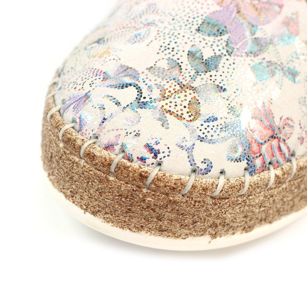 Iva White Leather Plimsoll