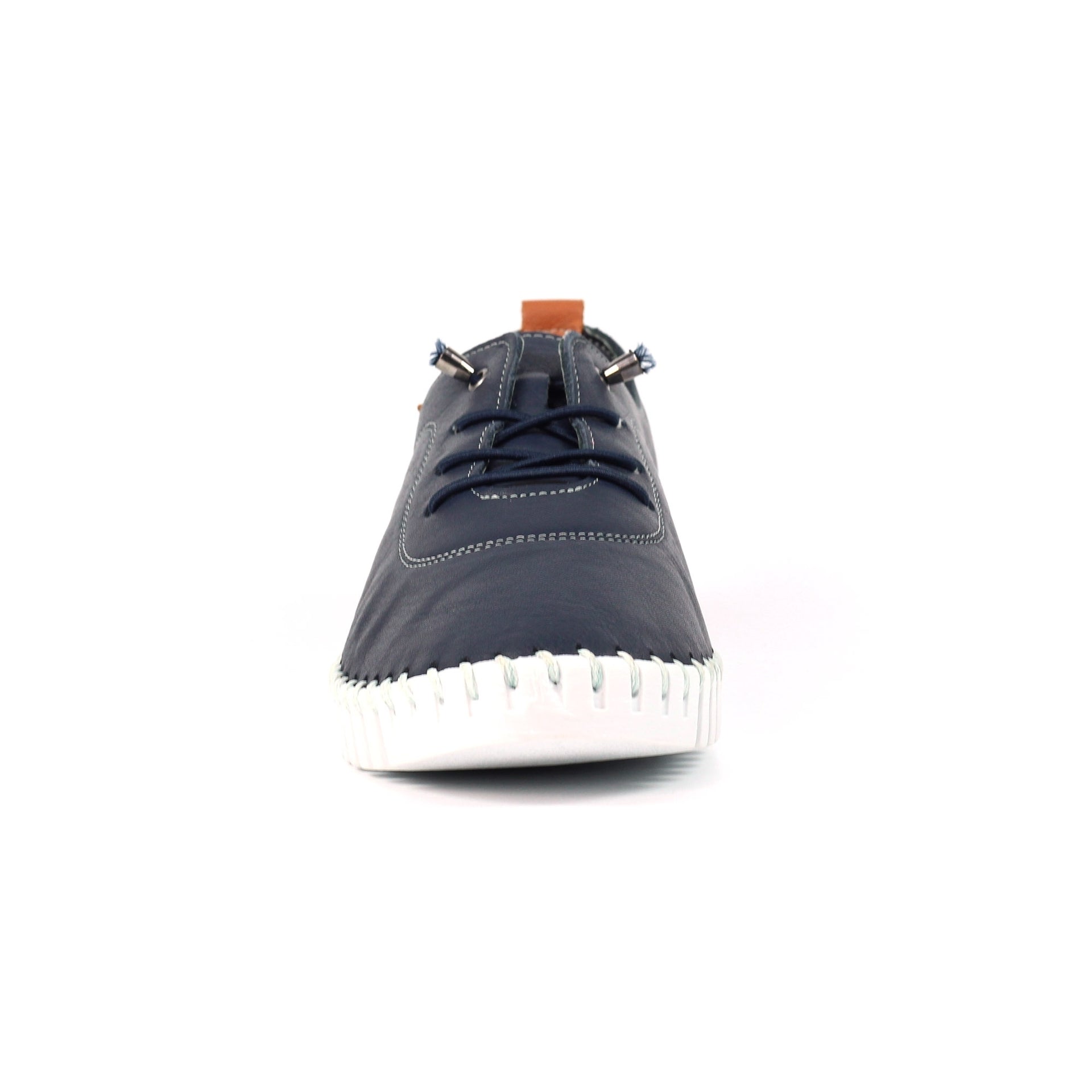 Flamborough Navy Leather Shoe
