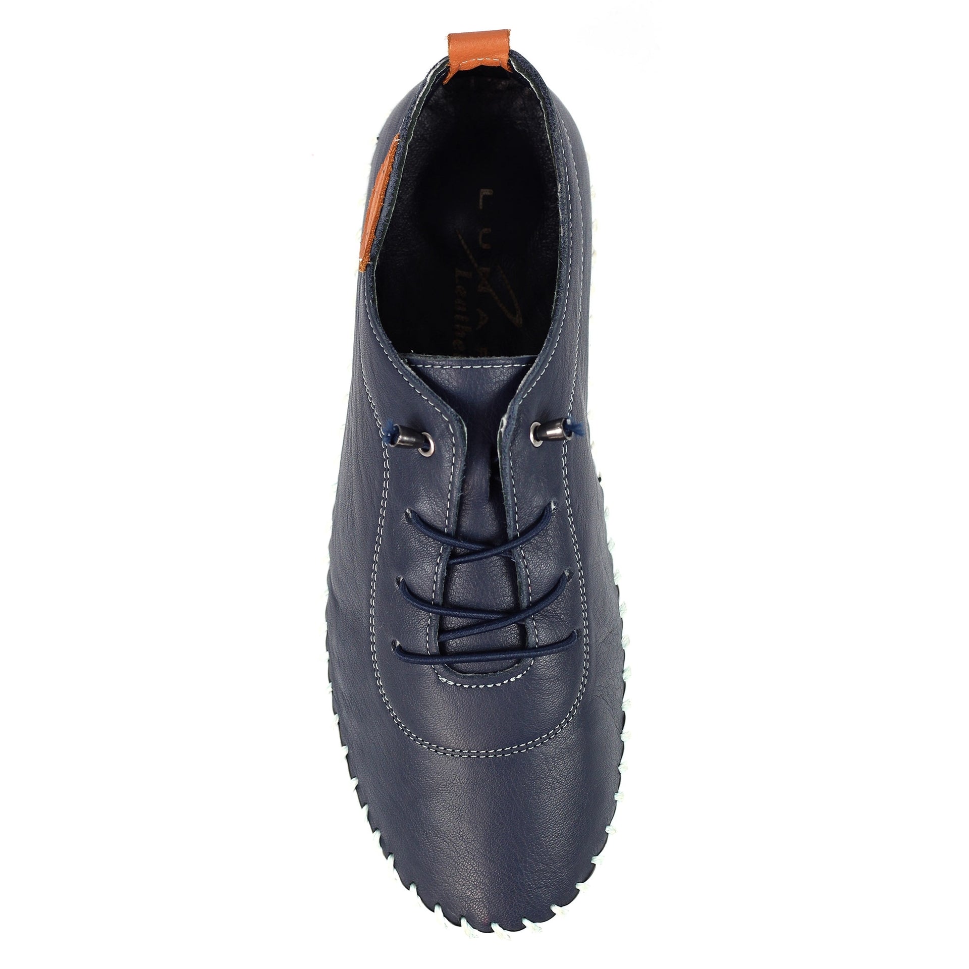 Flamborough Navy Leather Shoe