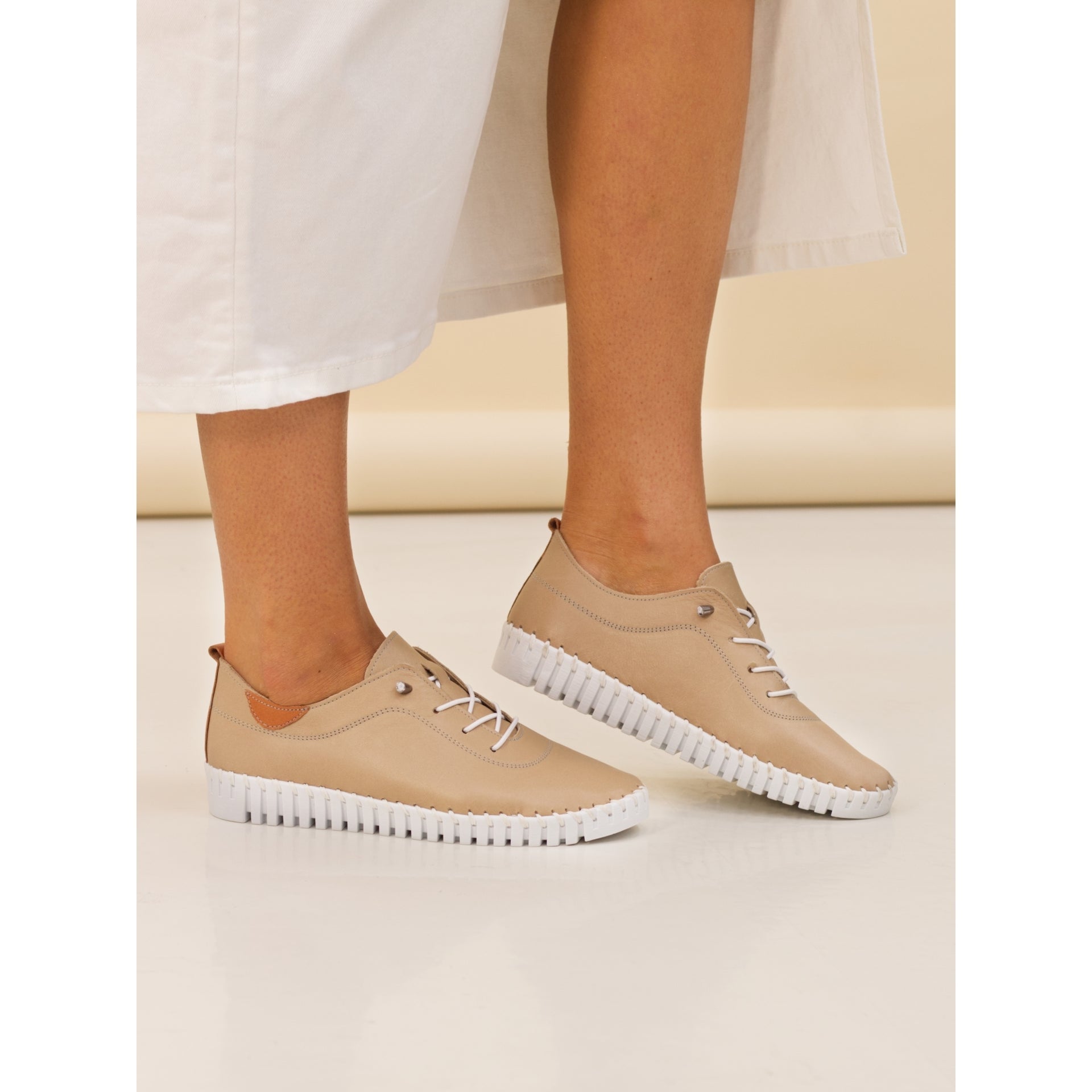 Flamborough Camel Leather Shoe