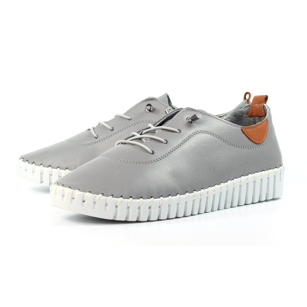 Flamborough Grey Leather Shoe