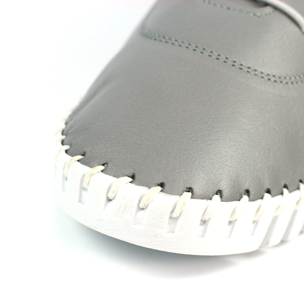 Flamborough Grey Leather Shoe