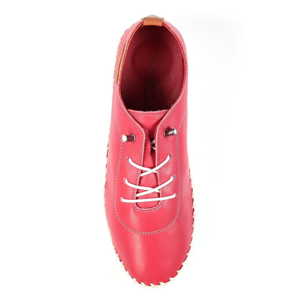 Flamborough Raspberry Leather Shoe
