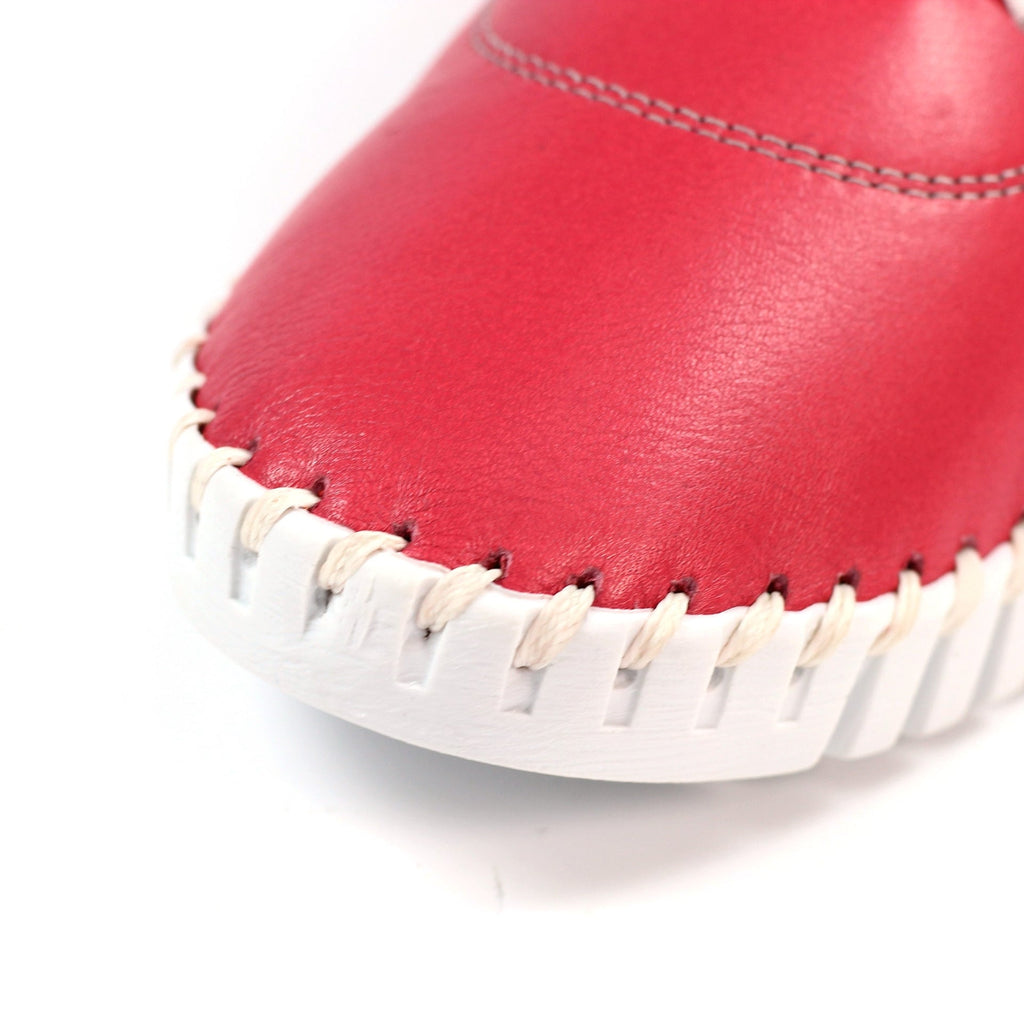 Flamborough Raspberry Leather Shoe