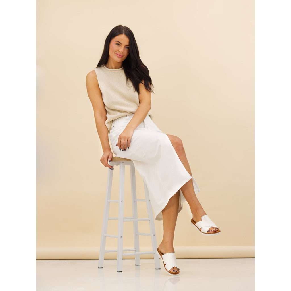Chloe White Sandal