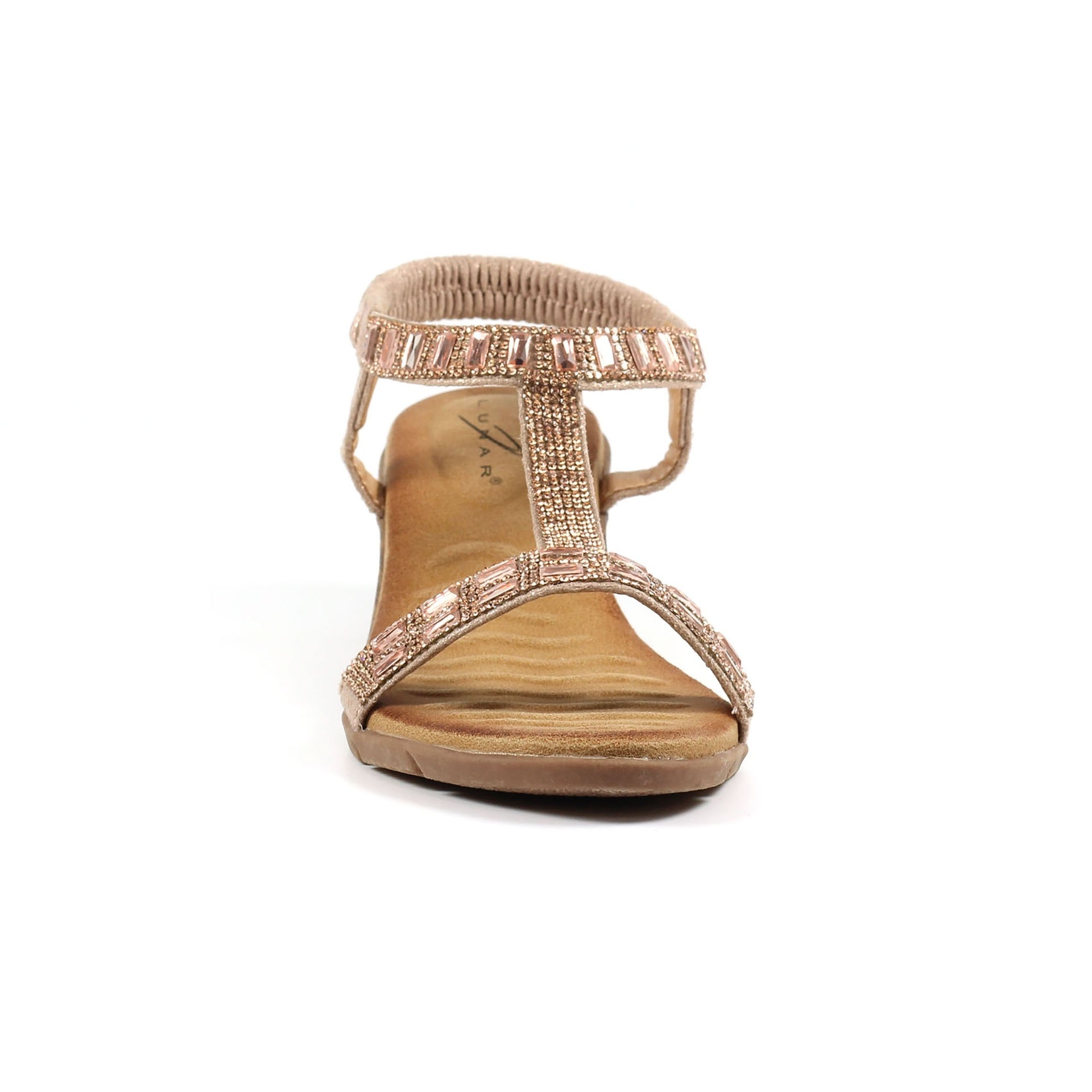 Macie Rose Gold Wedge Sandal