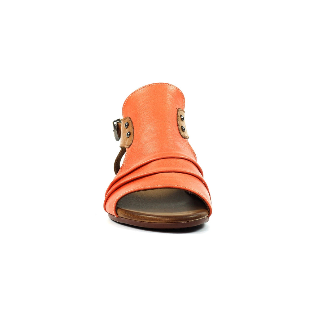Jaden Orange Leather Sandal